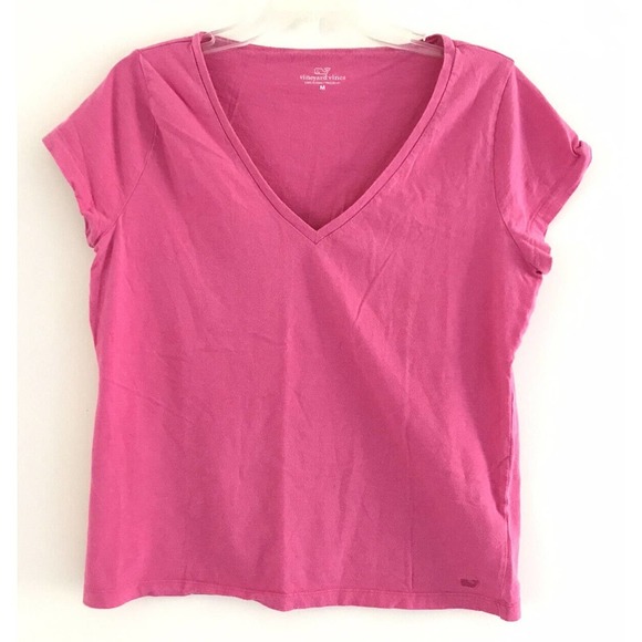 Set of 2 Vineyard Vines | Tee Short Sleeves Size M Medium Pink Cotton Pullover - Picture 2 of 12